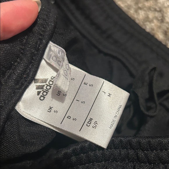 Adidas Black Striped Joggers - size small - Picture 3 of 5